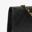 Chanel Classic Full Flap Bag Black Quilted Lambskin 24K Gold-Plated Hardware