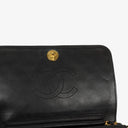 Chanel Classic Full Flap Bag Black Quilted Lambskin 24K Gold-Plated Hardware