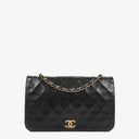 Chanel Classic Full Flap Bag Black Quilted Lambskin 24K Gold-Plated Hardware