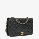 Chanel Classic Full Flap Bag Black Quilted Lambskin 24K Gold-Plated Hardware