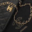 Chanel Classic Full Flap Bag Black Quilted Lambskin 24K Gold-Plated Hardware