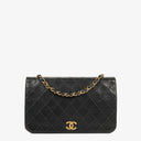 Chanel Classic Full Flap Bag Black Quilted Lambskin 24K Gold-Plated Hardware