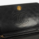 Chanel Classic Full Flap Bag Black Quilted Lambskin 24K Gold-Plated Hardware
