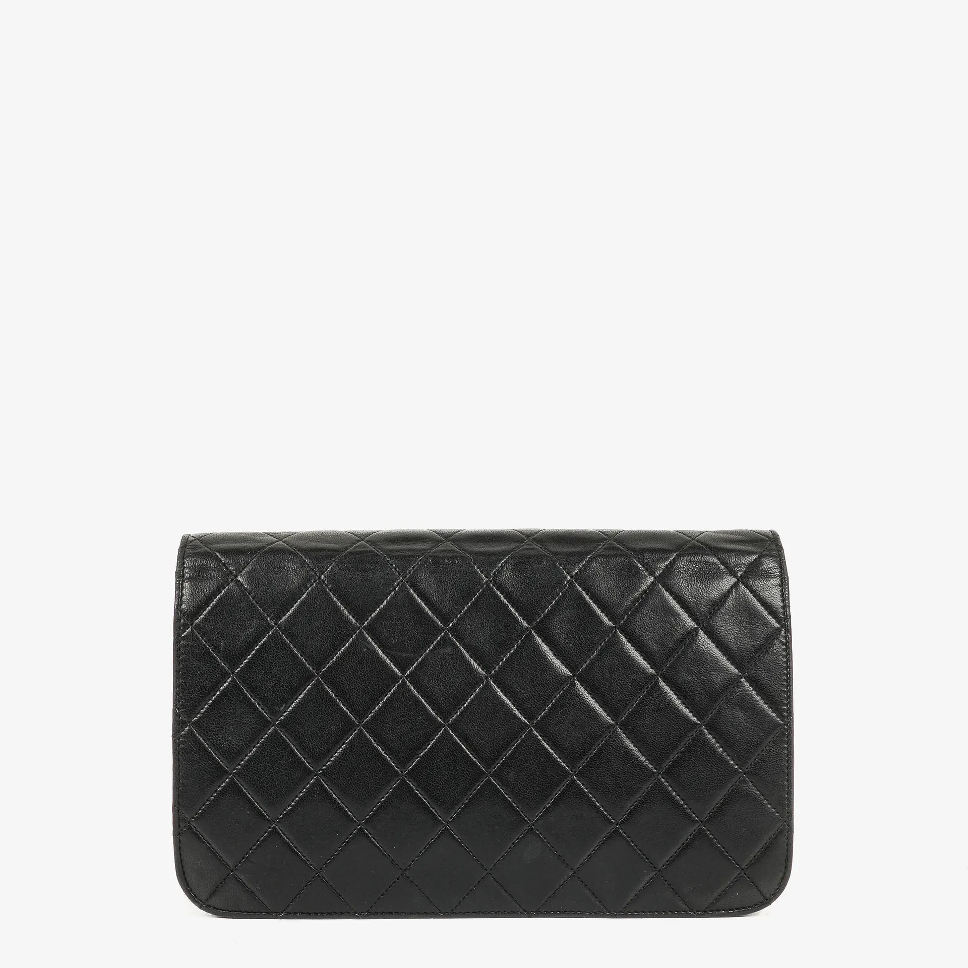 Chanel Classic Full Flap Bag Black Quilted Lambskin 24K Gold-Plated Hardware