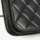 Chanel Classic Full Flap Bag Black Quilted Lambskin 24K Gold-Plated Hardware