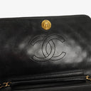 Chanel Classic Full Flap Bag Black Quilted Lambskin 24K Gold-Plated Hardware