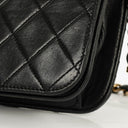 Chanel Classic Full Flap Bag Black Quilted Lambskin 24K Gold-Plated Hardware