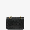 Chanel Full Flap Bag Black Quilted Leather 24K Gold-Plated Hardware