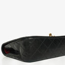 Chanel Full Flap Bag Black Quilted Leather 24K Gold-Plated Hardware