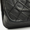 Chanel Full Flap Bag Black Quilted Leather 24K Gold-Plated Hardware