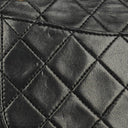 Chanel Full Flap Bag Black Quilted Leather 24K Gold-Plated Hardware