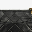 Chanel Full Flap Bag Black Quilted Leather 24K Gold-Plated Hardware