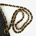 Chanel Full Flap Bag Black Quilted Leather 24K Gold-Plated Hardware
