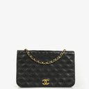 Chanel Classic Full Flap Bag Black Quilted Leather 24K Gold-Plated Hardware