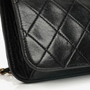 Chanel Classic Full Flap Bag Black Quilted Leather 24K Gold-Plated Hardware