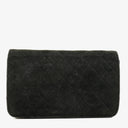 Chanel Classic Full Flap Bag Black Quilted Suede