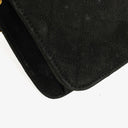 Chanel Classic Full Flap Bag Black Quilted Suede
