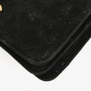 Chanel Classic Full Flap Bag Black Quilted Suede