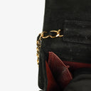 Chanel Classic Full Flap Bag Black Quilted Suede