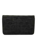 Chanel Classic Full Flap Bag Black Quilted Suede