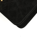 Chanel Classic Full Flap Bag Black Quilted Suede
