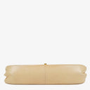 Chanel Classic Half Moon Double Flap Bag In Beige Quilted Lambskin And 24K Gold-Plated Hardware