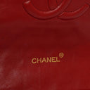 Chanel Classic Half-Moon Single Flap Bag Red Quilted Lambskin With 24K Gold-Plated Hardware