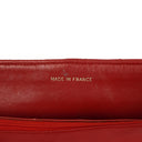 Chanel Classic Half-Moon Single Flap Bag Red Quilted Lambskin With 24K Gold-Plated Hardware