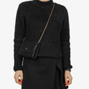 Chanel Classic Jursey Single Flap Bag Wallet on Chain With 24K Gold-Plated Hardware