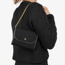 Chanel Classic Jursey Single Flap Bag Wallet on Chain With 24K Gold-Plated Hardware