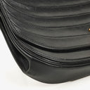 Chanel Classic Lambskin Half Moon Black Flap Bag With 24K Gold-Plated Hardware