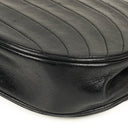 Chanel Classic Lambskin Half Moon Black Flap Bag With 24K Gold-Plated Hardware