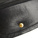 Chanel Classic Lambskin Half Moon Black Flap Bag With 24K Gold-Plated Hardware