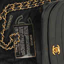 Chanel Classic Lambskin Half Moon Black Flap Bag With 24K Gold-Plated Hardware