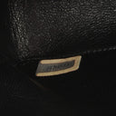 Chanel Classic Maxi Logo Full Flap Bag Black Quilted Patent Leather With 24K Gold-Plated Hardware
