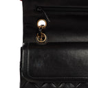 Chanel Classic Medium Double Flap Bag Black Quilted Lambskin 24K Gold-Plated Hardware