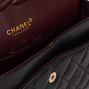 Chanel Classic Medium Double Flap Bag Black Quilted Lambskin 24K Gold-Plated Hardware