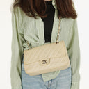 Chanel Classic Medium Perforated Quilted Lambskin Double Flap Bag