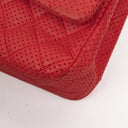 Chanel Classic Medium Perforated Red Quilted Lambskin Double Flap Bag