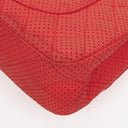 Chanel Classic Medium Perforated Red Quilted Lambskin Double Flap Bag