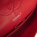 Chanel Classic Medium Perforated Red Quilted Lambskin Double Flap Bag