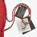 Chanel Classic Medium Perforated Red Quilted Lambskin Double Flap Bag