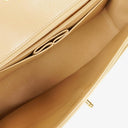 Chanel Classic Medium Single Flap Bag Beige Quilted Leather With Gold & Silver Tone Combo Hardware