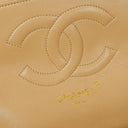 Chanel Classic Medium Single Flap Bag Beige Quilted Leather With Gold & Silver Tone Combo Hardware