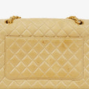 Chanel Classic Medium Single Flap Bag Beige Quilted Leather With Gold & Silver Tone Combo Hardware