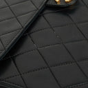 Chanel Classic Medium Single Flap Bag Black Quilted Lambskin 24K Gold-Plated Hardware