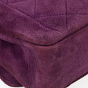 Chanel Classic Mini Diana Purple Suede Flap Bag 24K Gold-Plated Hardware