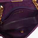 Chanel Classic Mini Diana Purple Suede Flap Bag 24K Gold-Plated Hardware