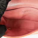 Chanel Classic Mini Rectangular Single Flap Bag Orange Patent Leather
