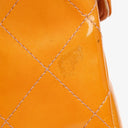 Chanel Classic Mini Rectangular Single Flap Bag Orange Patent Leather